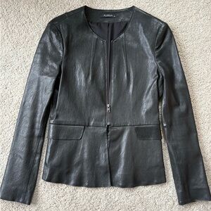 Sleek Lamb Black Leather Jacket
